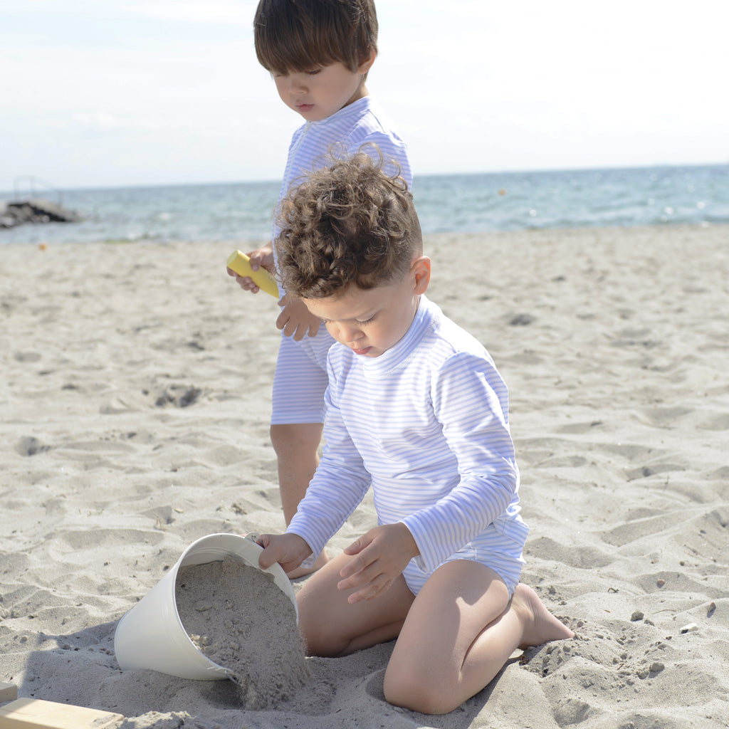 Petit Crabe UV badebluse, Sydney, Baby blue/White – 0-10 år