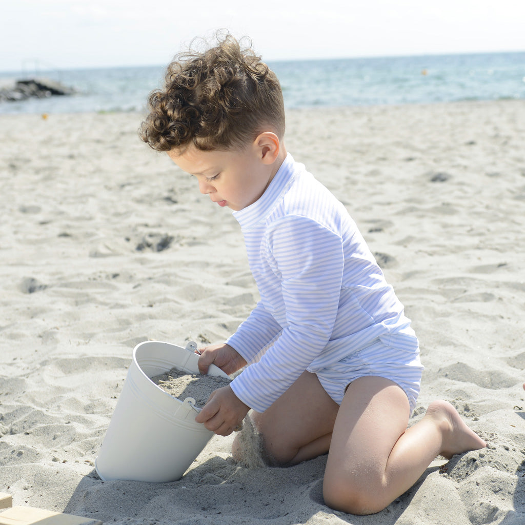 Petit Crabe UV badebluse, Sydney, Baby blue/White – 0-10 år