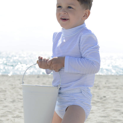 Petit Crabe UV badebluse, Sydney, Baby blue/White – 0-10 år