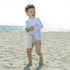 Petit Crabe UV badebluse, Sydney, Baby blue/White - 0-10 år