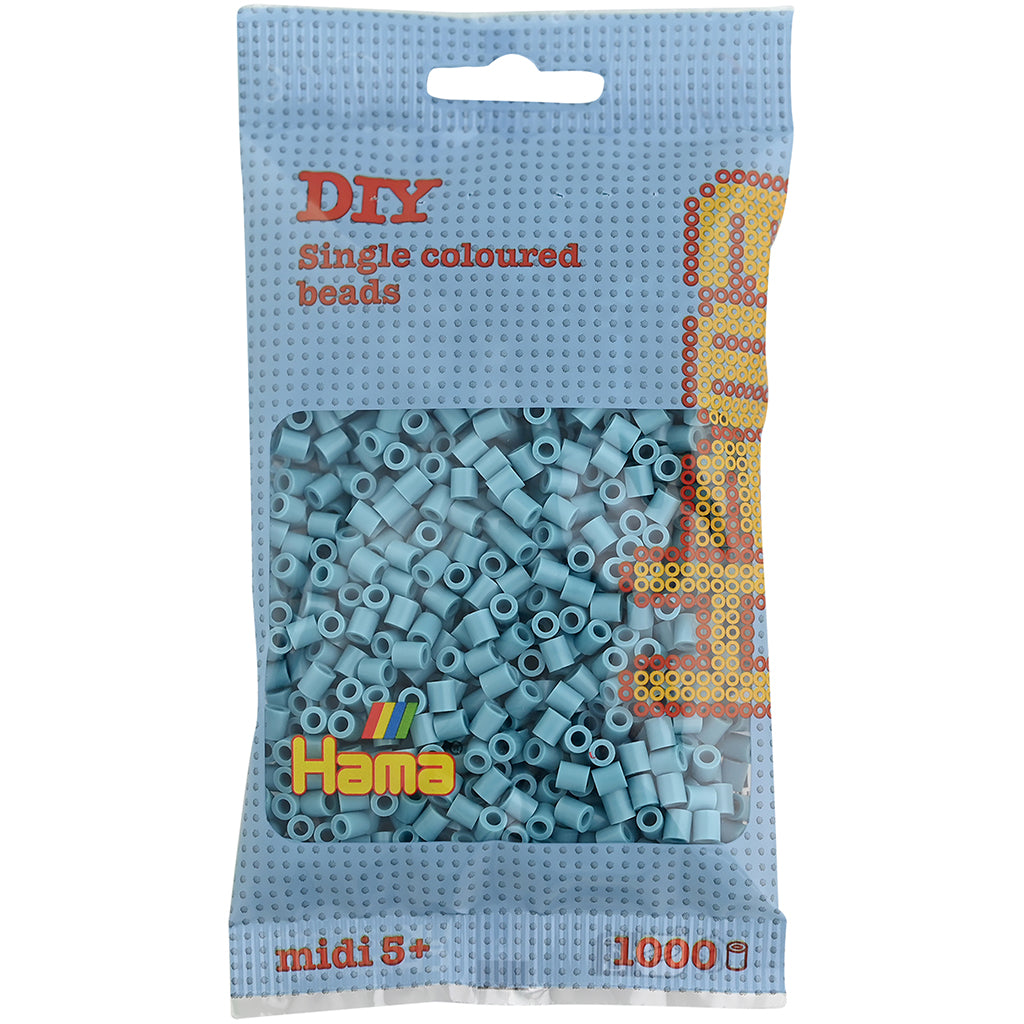 Hama Midi perler i pose, lys turkis - 1000 stk