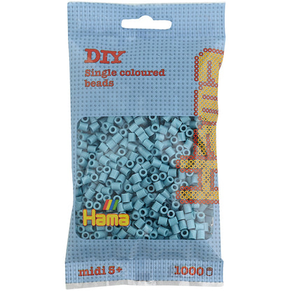 Hama Midi perler i pose, lys turkis - 1000 stk