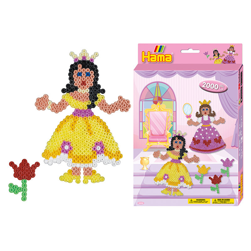 Hama Midi perleplatesett, Prinsesser - 2000 perler