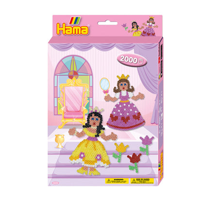 Hama Midi perleplatesett, Prinsesser - 2000 perler