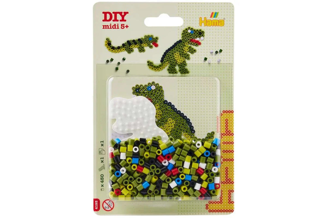 Hama perleplatesett, Midi, dinosaur