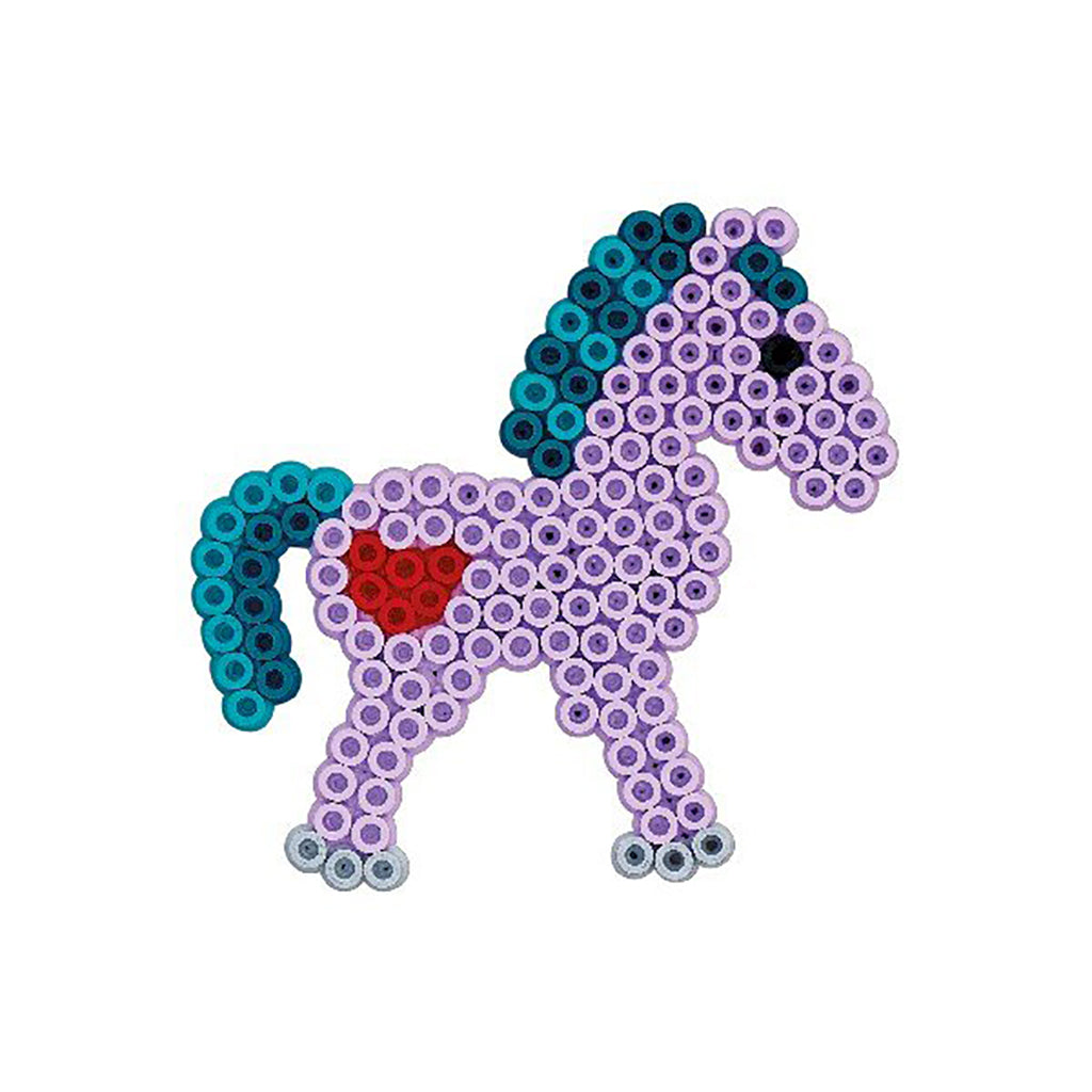 Hama Midi gruppepakke, 4 perleplater + 3000 perler - prinsesse og hest