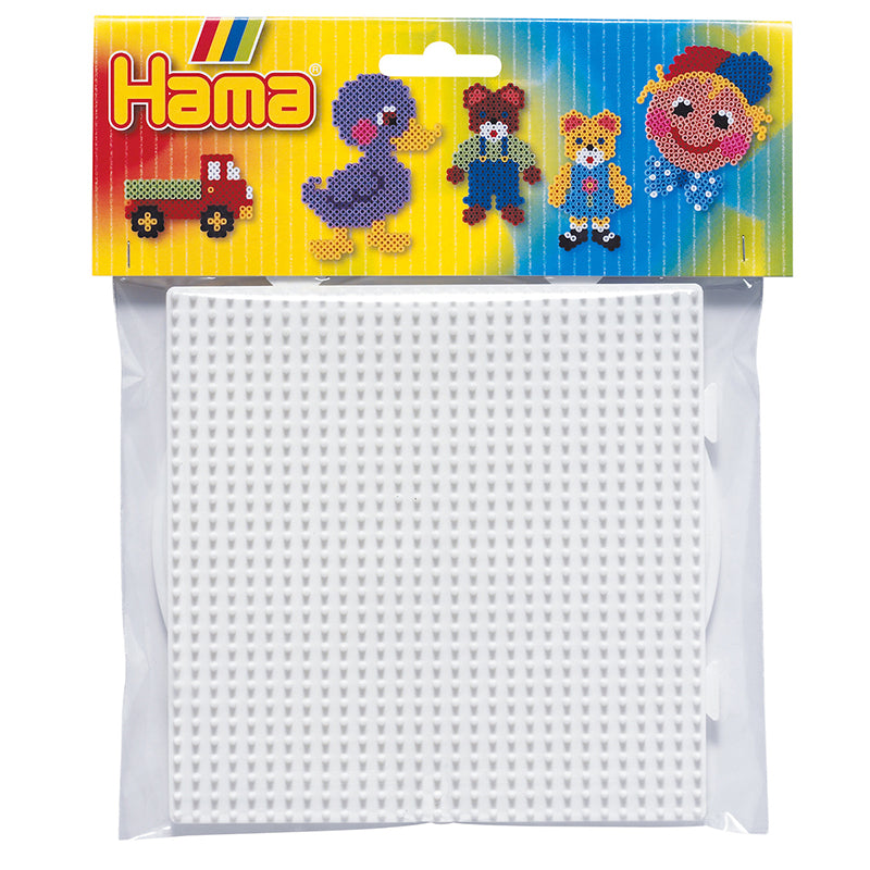 Hama perleplate til Midi-perler - 2 stk. Stor rund+ stor firkant