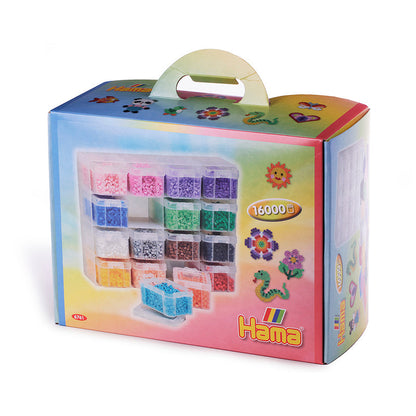 Hama Midi, Stor oppbevaringsboks med 16 rom og midi-perler