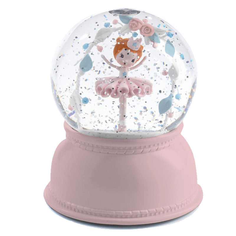 Djeco snøkule, nattlampe - ballerina