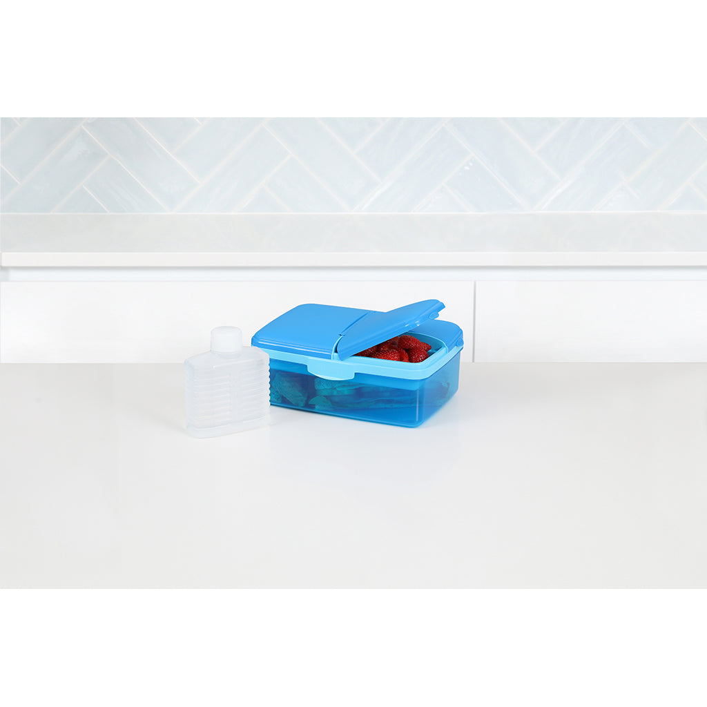 Sistema matboks og drikkeflaske, Slimline Quaddie 1.5 L - Blue