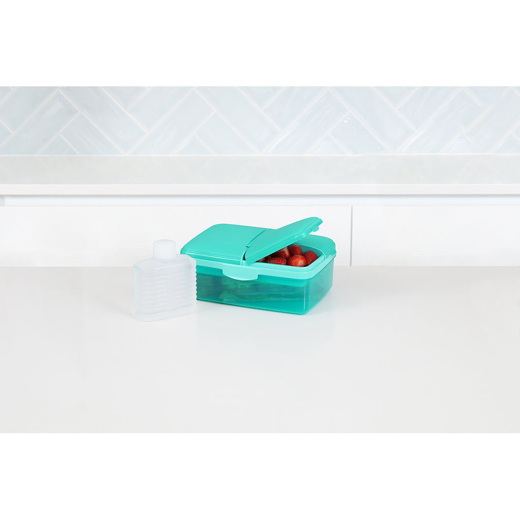 Sistema matboks og drikkeflaske, Slimline Quaddie 1.5 L - Teal