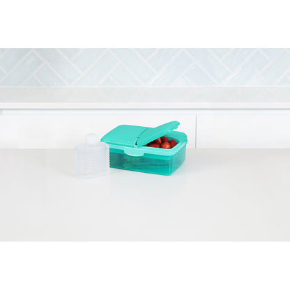 Sistema matboks og drikkeflaske, Slimline Quaddie 1.5 L - Teal