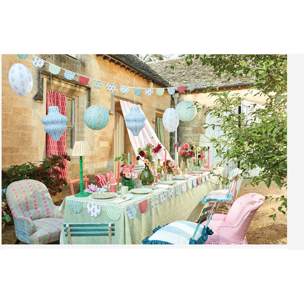 Meri Meri lanterne i rispapir, Molly Mahon, 3-pakning - UTEN LYSKILDE