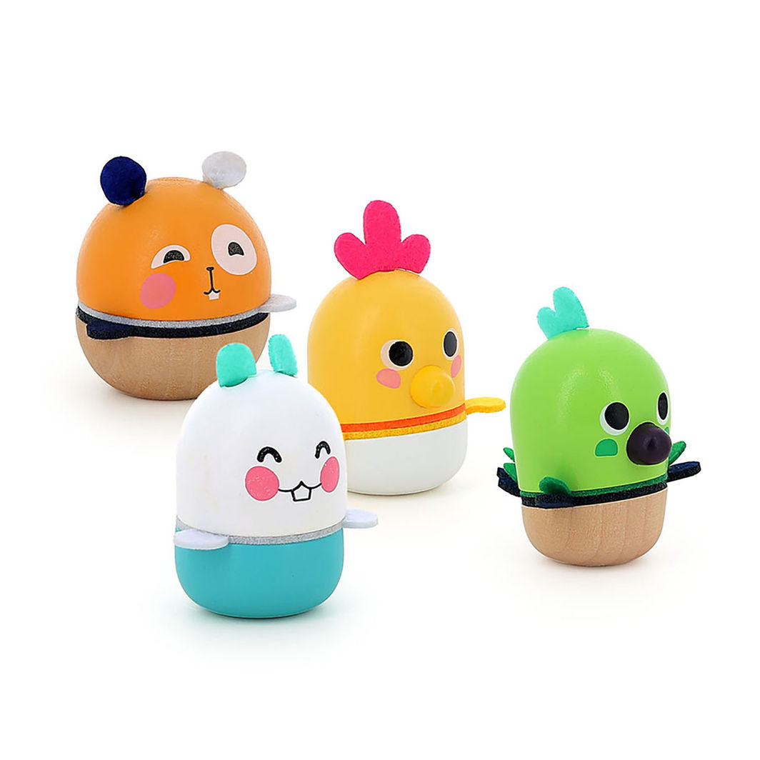 Vilac Dyre-rangle i tre, maracas for de minste, 4 ass. dyr - prisen gjelder for 1 stk.