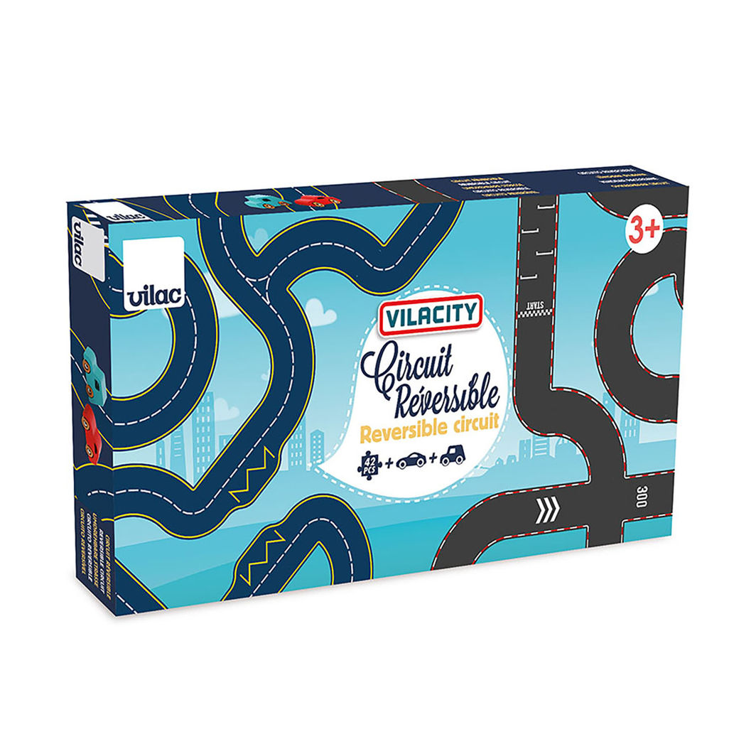 Vilac Vilacity vendbar racerbane, 42 deler