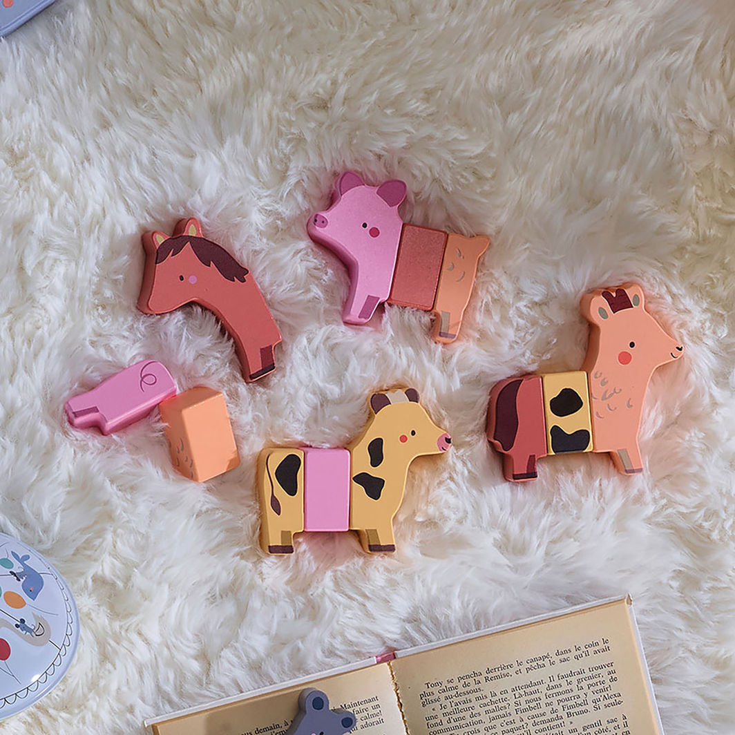 Vilac Magnetiske dyr, 12 deler