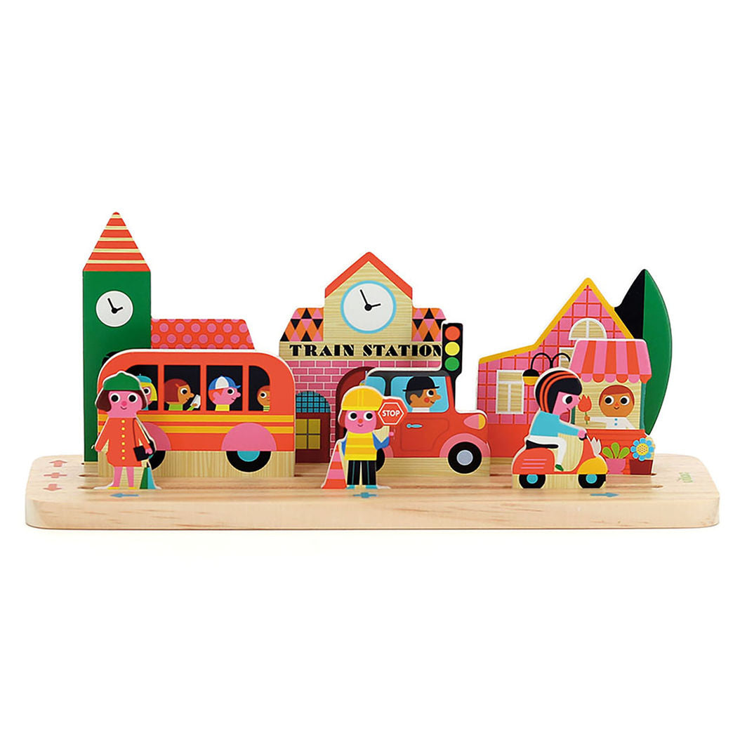 Vilac kombinasjonsspill, Oussassplass hjernetrening – Byen