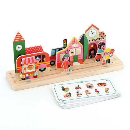 Vilac kombinasjonsspill, Oussassplass hjernetrening – Byen