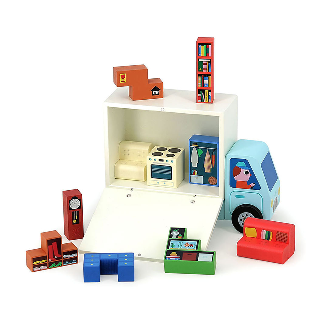 Vilac - Logikkspill 19 stk - Flyttevogn