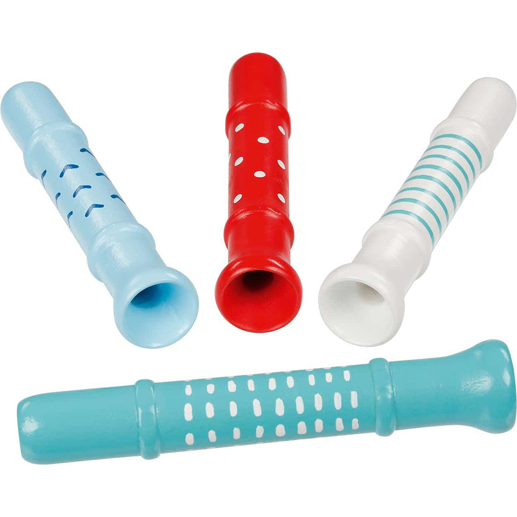 Goki trompetfløjte i tre, ass. farger