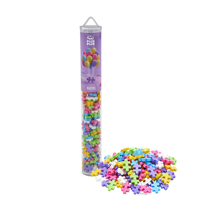 Plus-Plus Pastel farvemix, 100 stk i rør