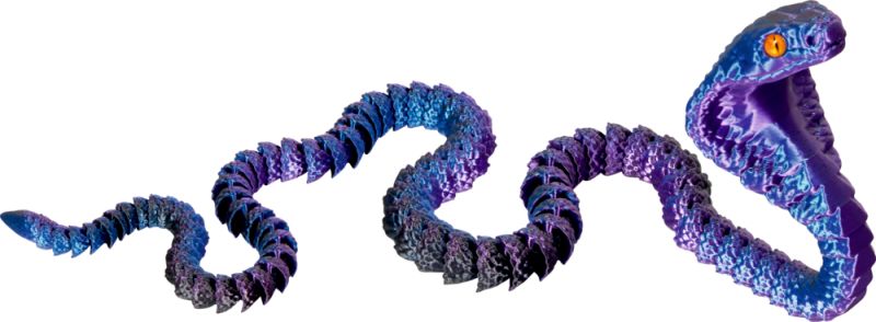 Spiegelburg, 3D-printet krystalkobraslange, ass. farger