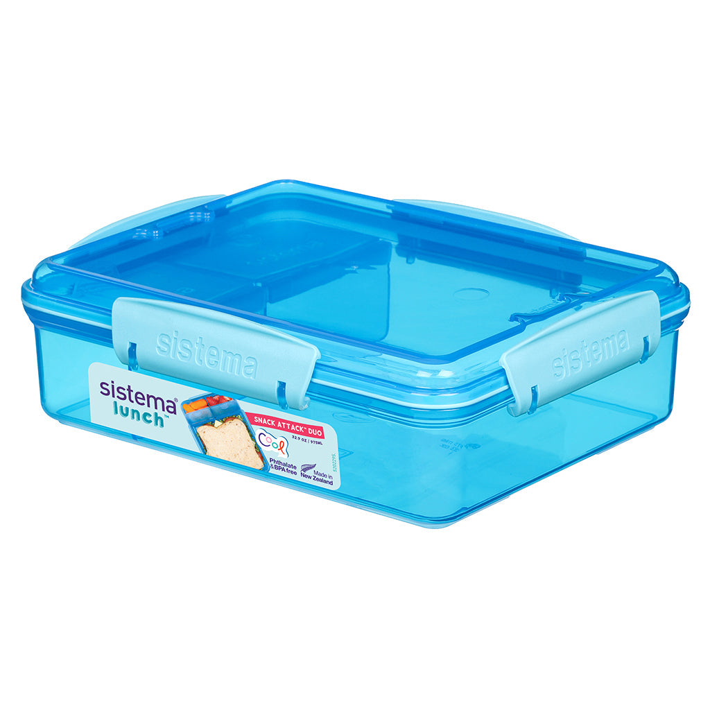 Sistema Snack Attack Duo lunch 975 ml, Blue