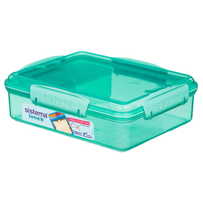 Sistema Snack Attack Duo lunsjboks 975 ml, Teal