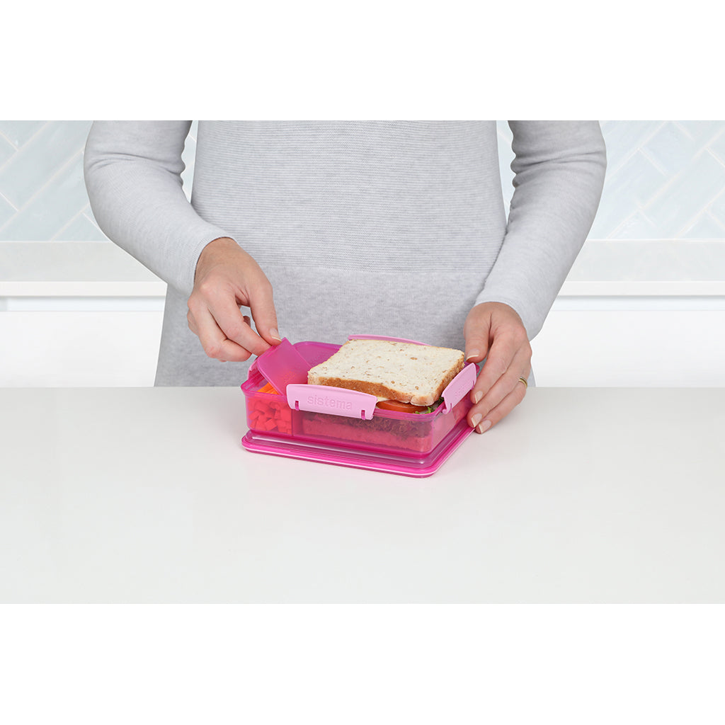 Sistema Snack Attack Duo lunch 975 ml, Rosa
