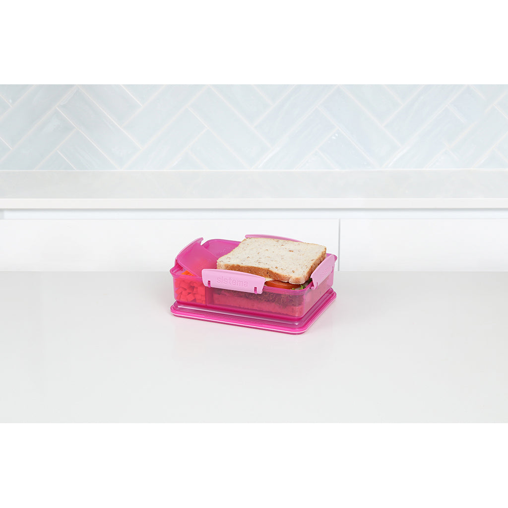 Sistema Snack Attack Duo lunch 975 ml, Rosa