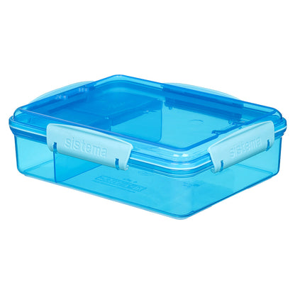 Sistema Snack Attack Duo lunsjboks 975 ml, blå