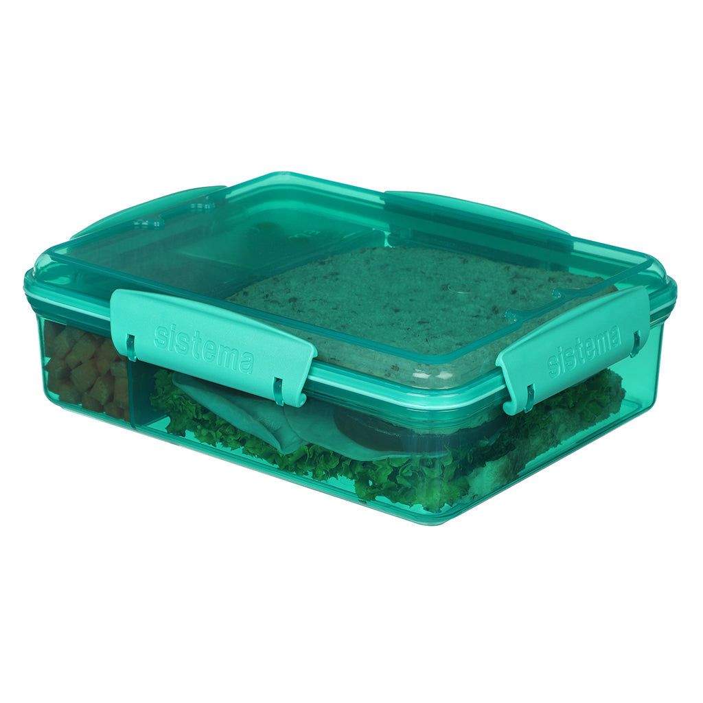 Sistema Snack Attack Duo lunsjboks 975 ml, Teal