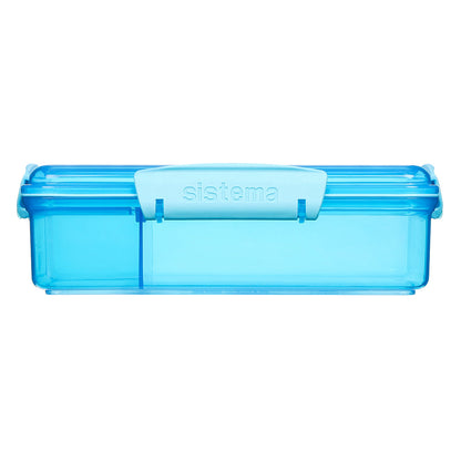 Sistema Snack Attack Duo lunsjboks 975 ml, blå