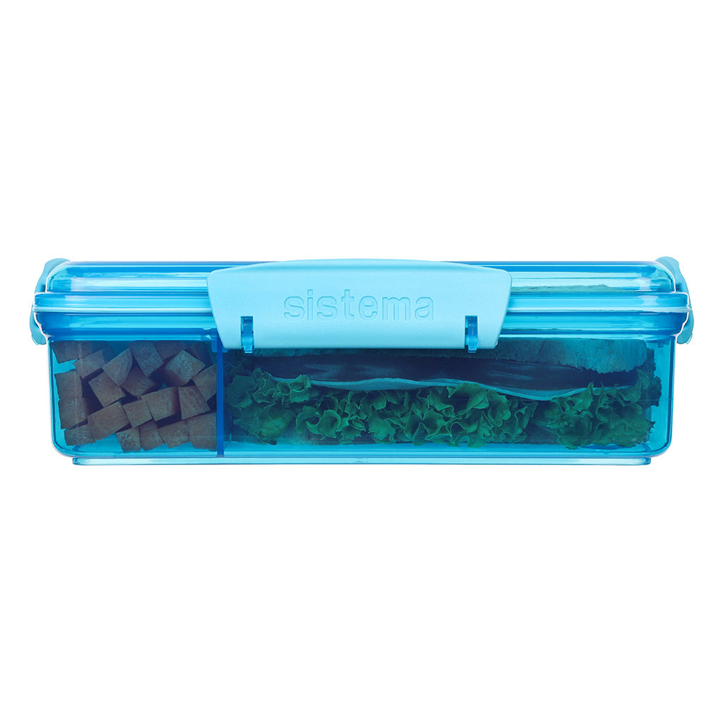 Sistema Snack Attack Duo lunsjboks 975 ml, blå
