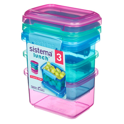 Sistema Lunch Packs 3-pk 400 ml