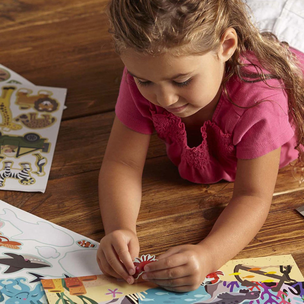 Skumklistremerker, gjenbrukbare - min habitat