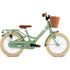 Puky Youke Classic cykel m. håndbremse og cykelkurv, 16" - Retro green - Fra 4 år