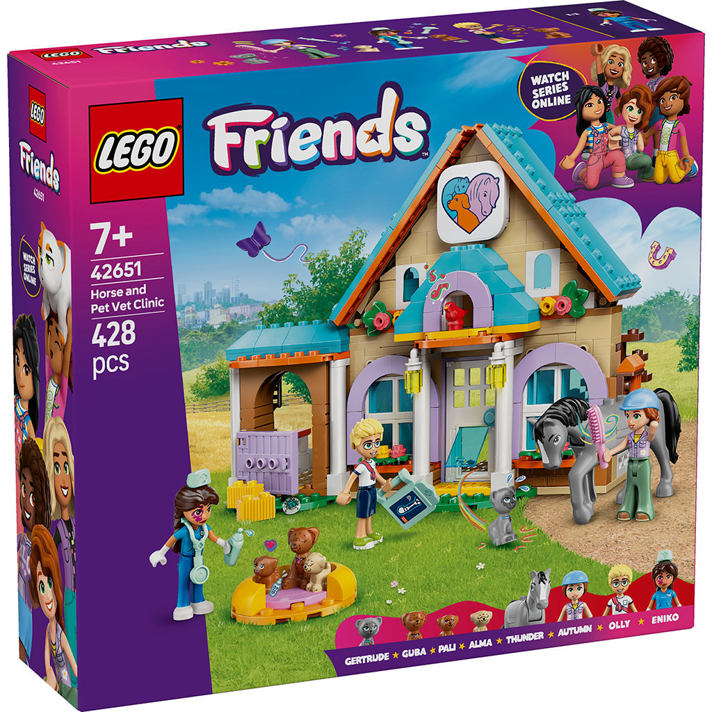 LEGO ® Friends, Veterinærklinikk for hester og kjæledyr