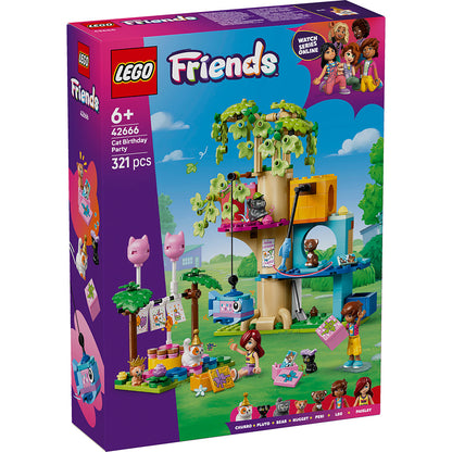 LEGO® Friends, Kattebursdagsfest og trehytte