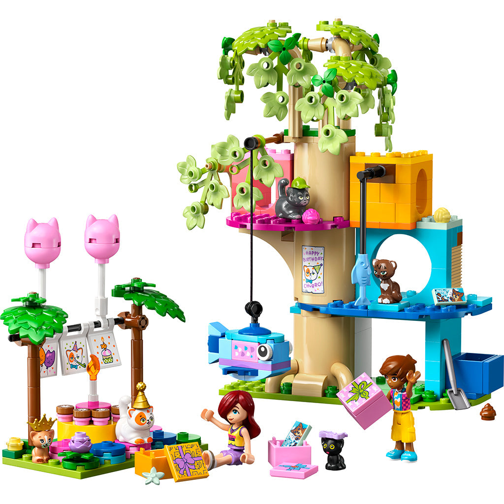 LEGO® Friends, Kattebursdagsfest og trehytte