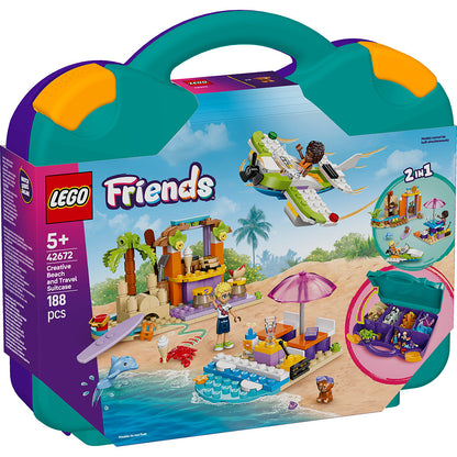 LEGO Friends Kreativ strand og rejsekuffert æske yderside