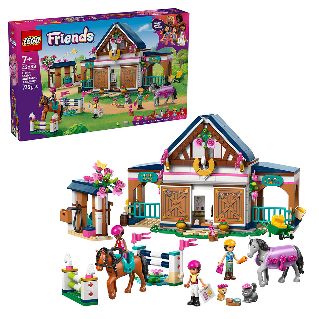 LEGO® Friends Hestestall og rideskole