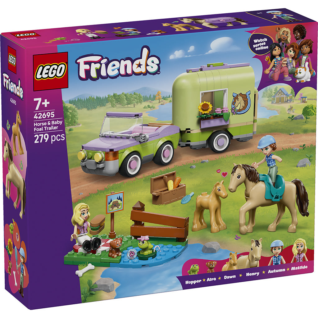 LEGO Friends Heste- og føltrailer legetøjssæt i æske