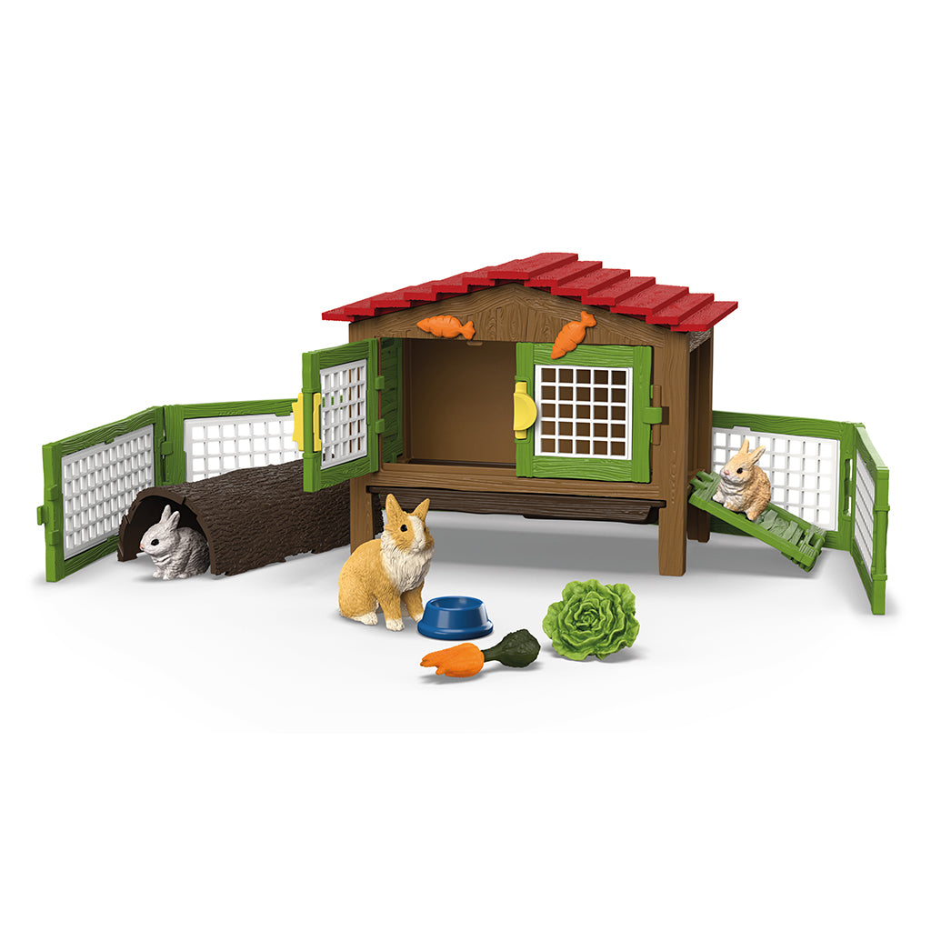 Schleich Kaninbur m. 3 kaniner legetøjssæt for børn