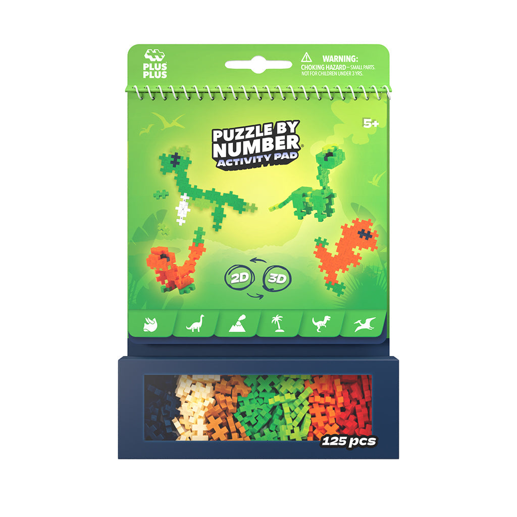 Plus-Plus aktivitetssett, Dinosaurer - 125 stk.