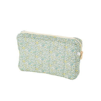 Bon Dep Pouch lille toilettaske med Liberty Katie og Millie green