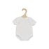 Así dukketøj til Leo og Leonora babydukke, str. 46 cm - Hvid kortærmet bodystocking
