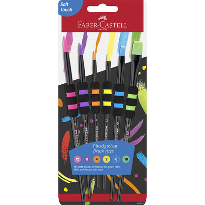 Faber-Castel, Penselsett til barn – 6 stk Soft Touch