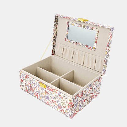 Bon Dep smykkeskrin med Liberty-print, Square - Field Flowers