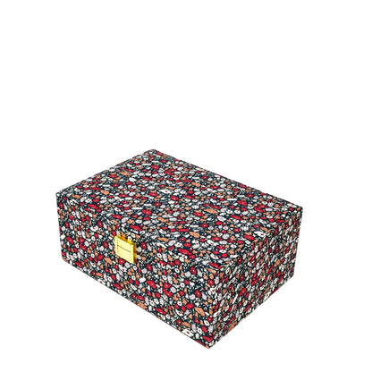 Bon Dep smykkeskrin med Liberty-print, Square - Petal &amp; Daisy